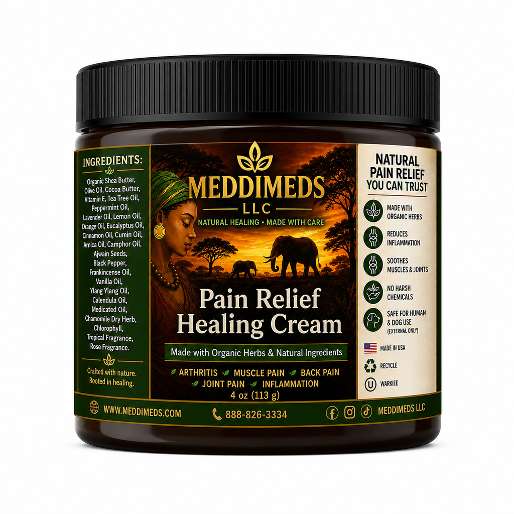 🌿Meddimeds Natural Pain Cream and Healing Herbal Tea