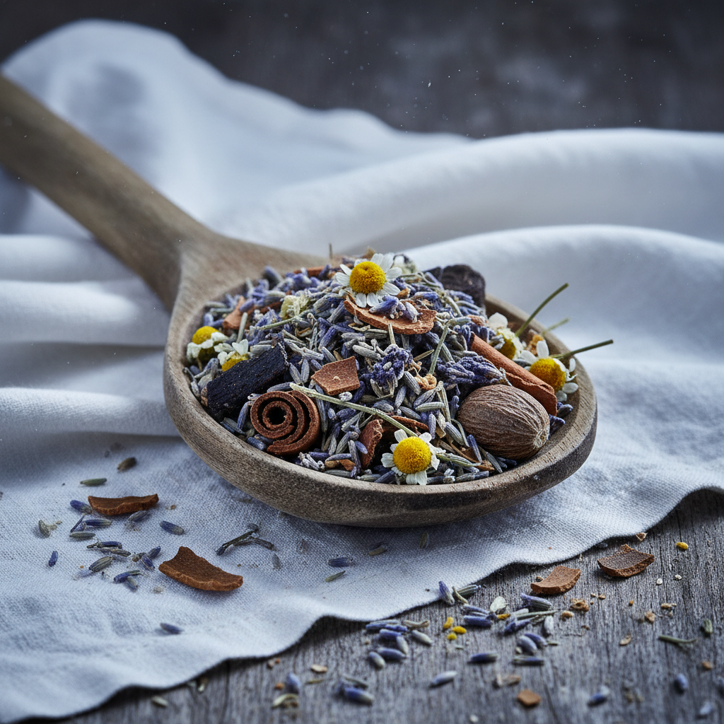 Wooden spoon linen
